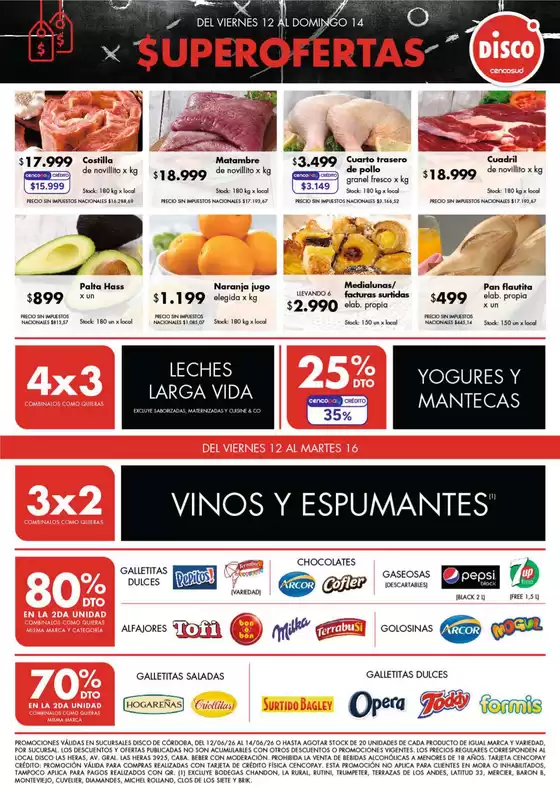 Catálogo Disco | Ofertas | Córdoba | 2026-06-12T00:00:00.000Z - 2026-06-16T00:00:00.000Z