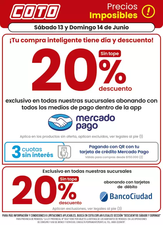 Catálogo Coto | Coto Afiche Descuento | 2026-06-13T00:00:00.000Z - 2026-06-14T00:00:00.000Z