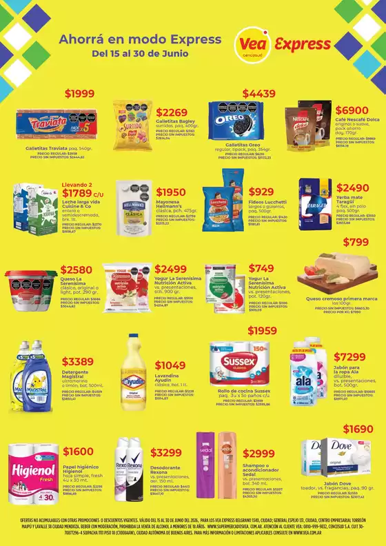 Catálogo Supermercados Vea | Folleto Vea Express Mendoza | 2026-06-15T00:00:00.000Z - 2026-06-30T00:00:00.000Z