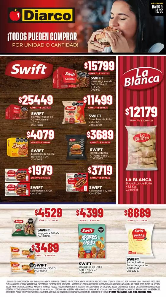 Catálogo Diarco | ESPECIAL SWIFT | 2026-06-15T00:00:00.000Z - 2026-06-19T00:00:00.000Z