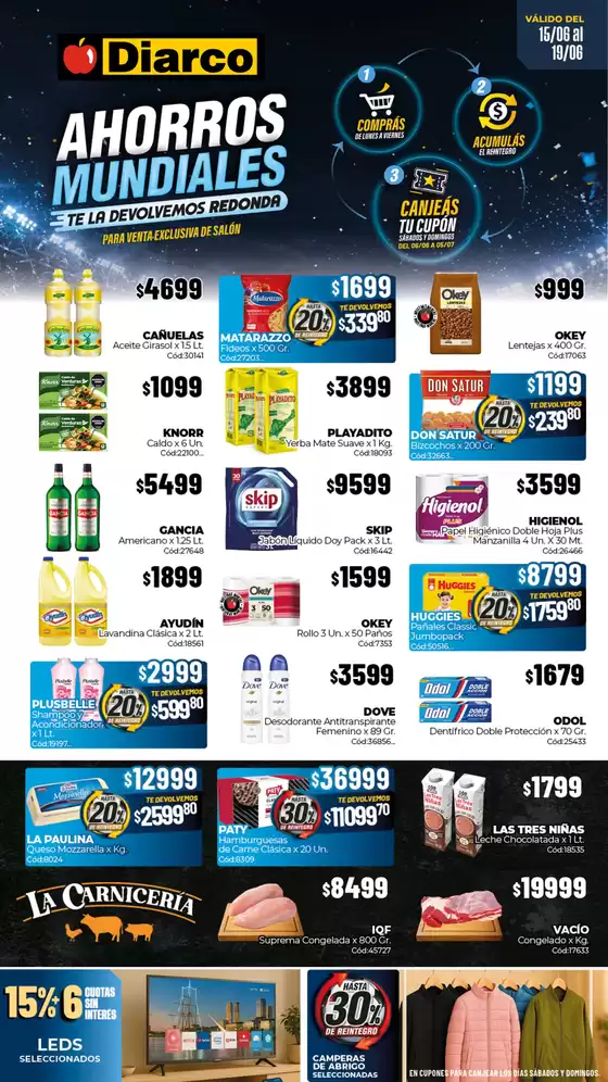 Catálogo Diarco | OFERTAS TDF | 2026-06-15T00:00:00.000Z - 2026-06-19T00:00:00.000Z