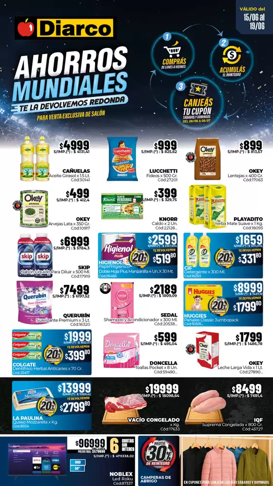 Catálogo Diarco | OFERTAS INTERIOR | 2026-06-15T00:00:00.000Z - 2026-06-19T00:00:00.000Z