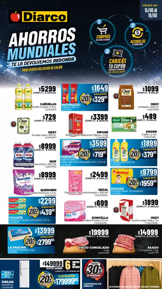 Catálogo Diarco | OFERTAS SUR | 2026-06-15T00:00:00.000Z - 2026-06-19T00:00:00.000Z