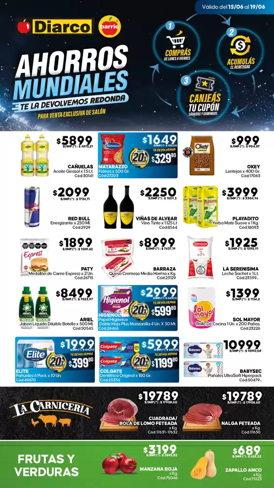 Catálogo Diarco | OFERTAS DIARCO BARRIO | 2026-06-15T00:00:00.000Z - 2026-06-19T00:00:00.000Z