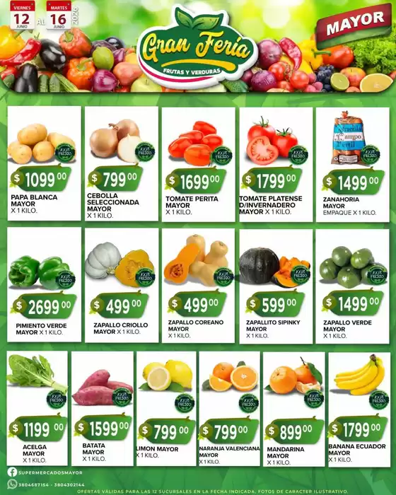 Catálogo Supermercados Mayor | Ofertas principales y descuentos | 2026-06-12T00:00:00.000Z - 2026-06-16T00:00:00.000Z