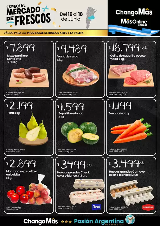 Catálogo Changomas | Especial mercado de frescos | 2026-06-16T00:00:00.000Z - 2026-06-18T00:00:00.000Z