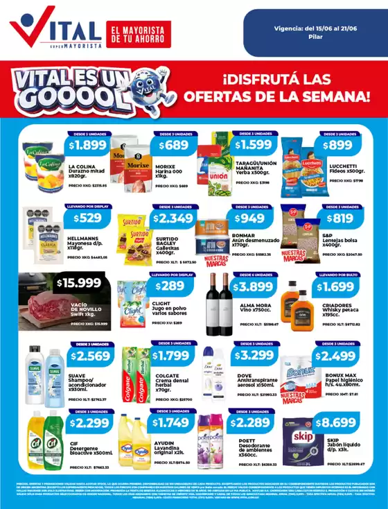 Catálogo Supermayorista Vital en La Toma | Ofertas principales para ahorradores | 2026-06-15T00:00:00.000Z - 2026-06-21T00:00:00.000Z