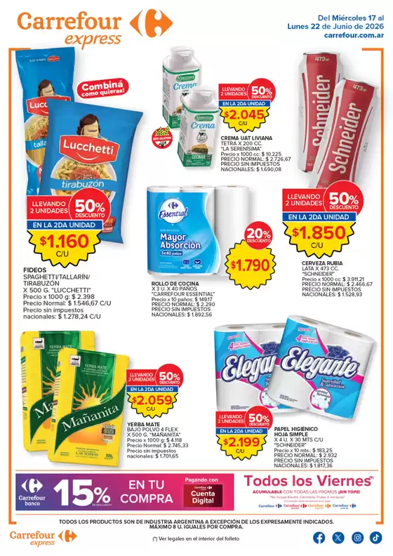 Catálogo Carrefour Express en San Justo (Buenos Aires) | Carrefour Express 17 Junio | 2026-06-17T00:00:00.000Z - 2026-06-23T00:00:00.000Z