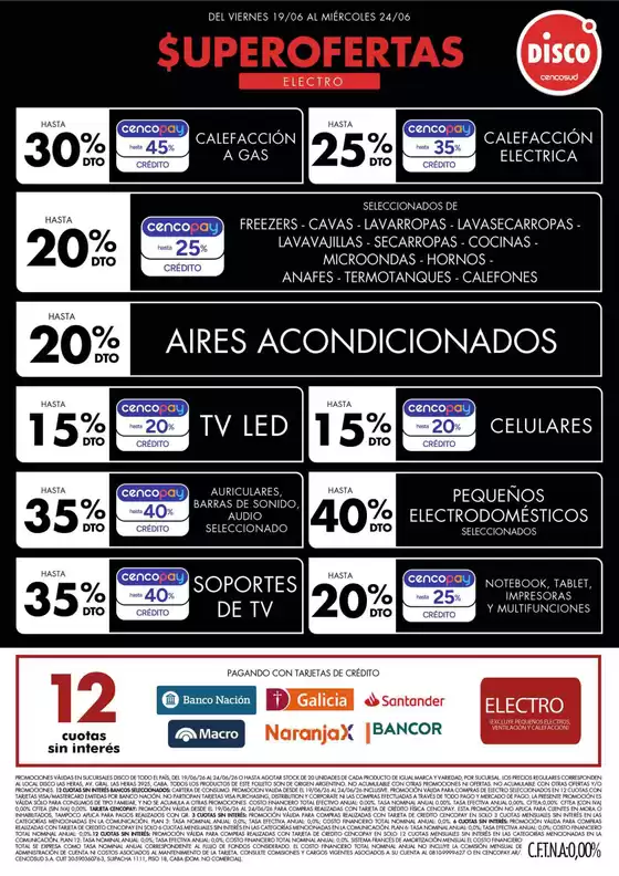 Catálogo Disco | Ofertas | Electro, T. Libre y más | 2026-06-19T00:00:00.000Z - 2026-06-24T00:00:00.000Z