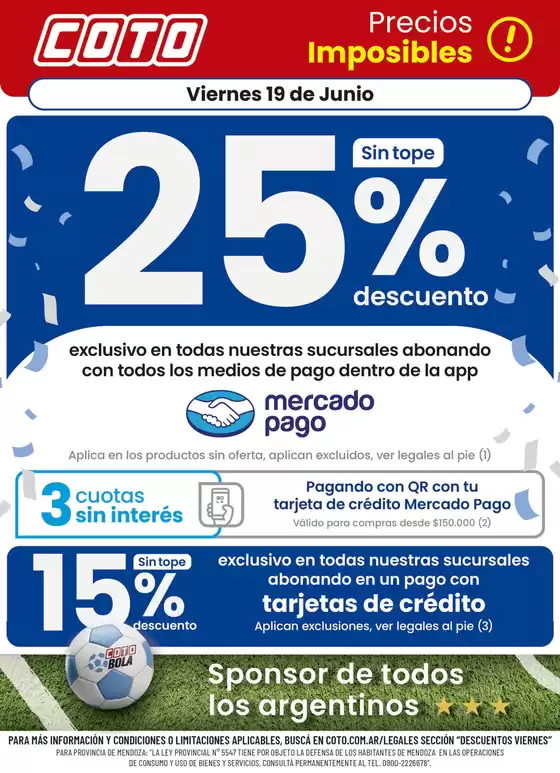 Catálogo Coto | Coto Afiche Descuento | 2026-06-19T00:00:00.000Z - 2026-06-19T00:00:00.000Z