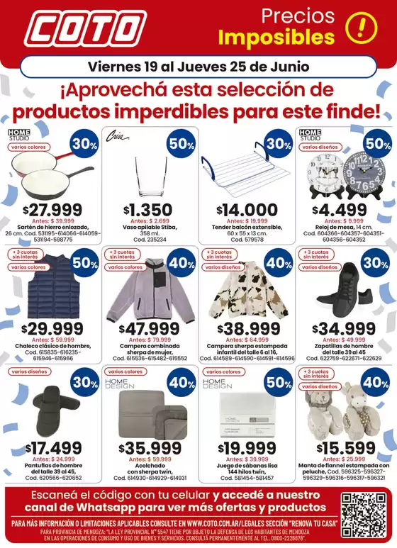 Catálogo Coto | Coto Afiche Renova Productos | 2026-06-19T00:00:00.000Z - 2026-06-25T00:00:00.000Z