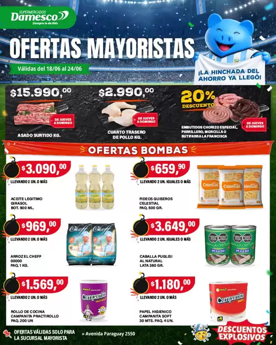 Catálogo Supermercados Damesco | Ofertas mayorista 18 al 24 06 | 2026-06-18T00:00:00.000Z - 2026-06-24T00:00:00.000Z