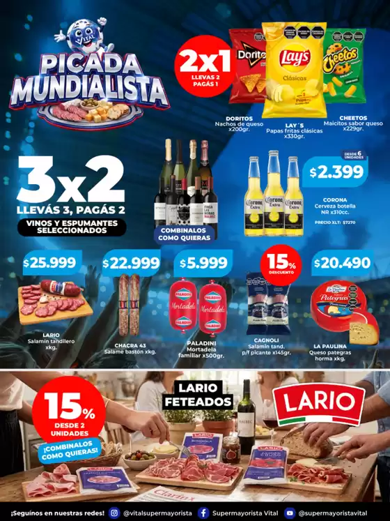 Catálogo Supermayorista Vital | Picada mundialista | | 2026-06-20T00:00:00.000Z - 2026-07-04T00:00:00.000Z
