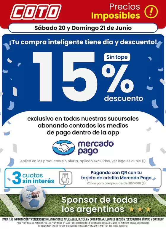 Catálogo Coto | Coto Afiche Descuento | 2026-06-20T00:00:00.000Z - 2026-06-21T00:00:00.000Z
