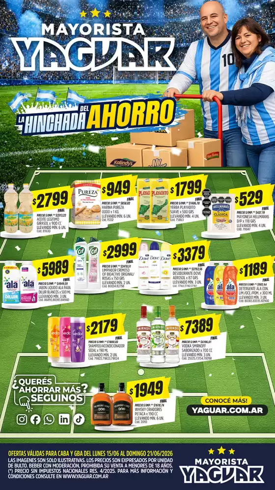 Catálogo Supermercados Yaguar | 1590 BA PQUECHA 1781791067 | 2026-06-15T00:00:00.000Z - 2026-06-21T00:00:00.000Z