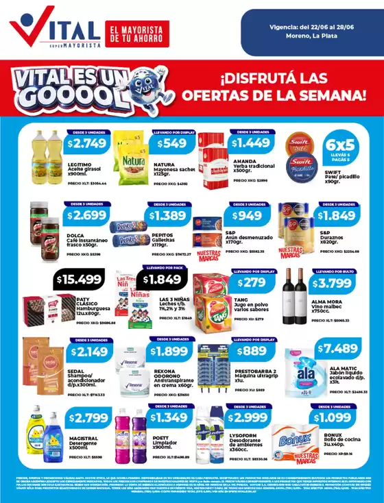 Catálogo Supermayorista Vital | Nuestras mejores gangas | 2026-06-22T00:00:00.000Z - 2026-06-28T00:00:00.000Z