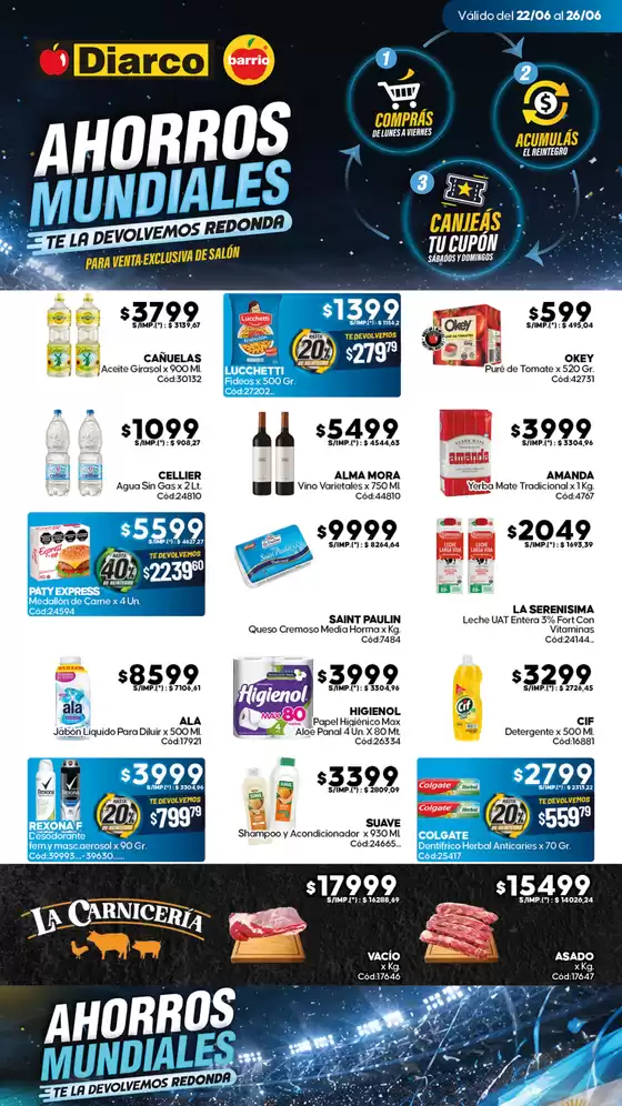 Catálogo Diarco | OFERTAS DIARCO BARRIO | 2026-06-22T00:00:00.000Z - 2026-06-26T00:00:00.000Z