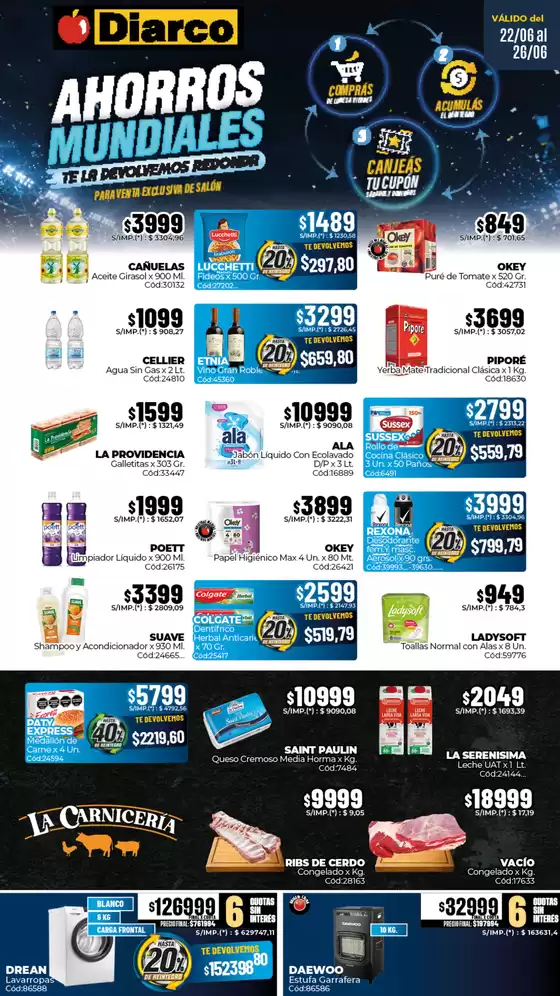 Catálogo Diarco | OFERTAS PUEBLO SUR | 2026-06-22T00:00:00.000Z - 2026-06-26T00:00:00.000Z