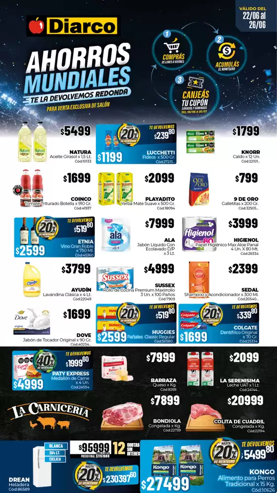 Catálogo Diarco | OFERTAS TDF | 2026-06-22T00:00:00.000Z - 2026-06-26T00:00:00.000Z