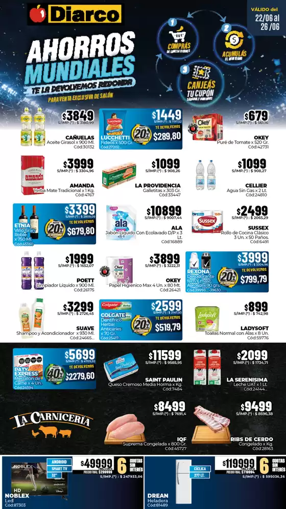Catálogo Diarco | OFERTAS PUEBLO INTERIOR | 2026-06-22T00:00:00.000Z - 2026-06-26T00:00:00.000Z