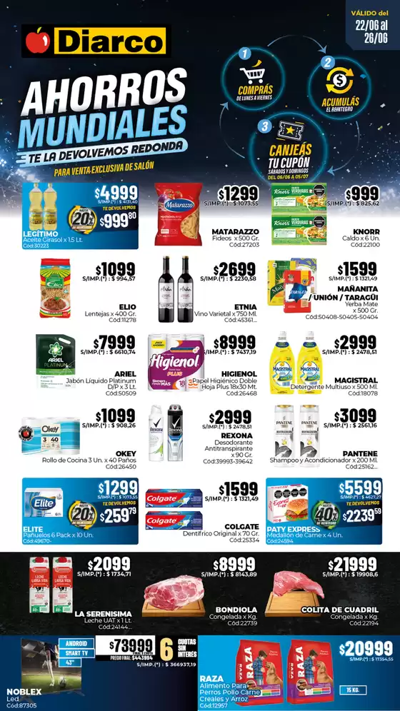 Catálogo Diarco | OFERTAS INTERIOR | 2026-06-22T00:00:00.000Z - 2026-06-26T00:00:00.000Z