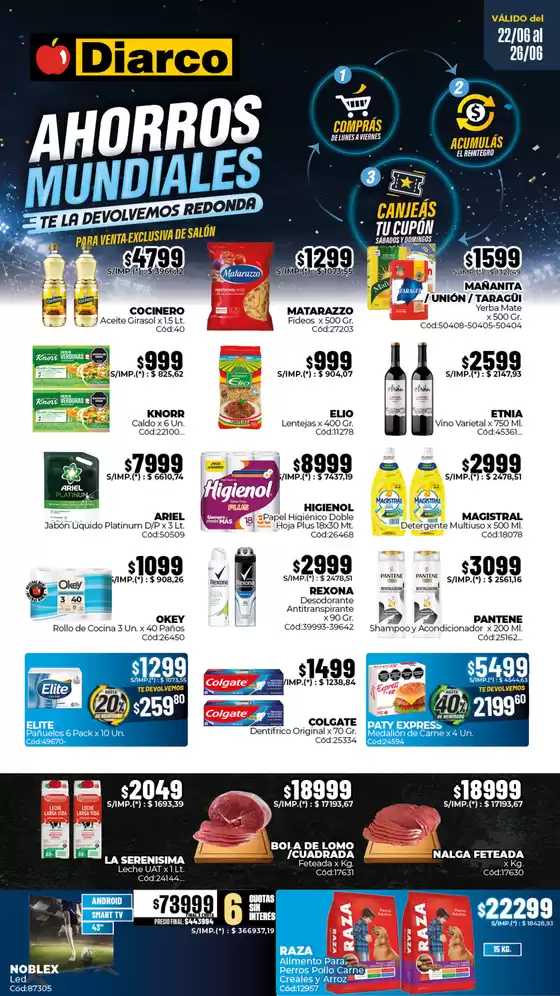 Catálogo Diarco | OFERTAS GBA | 2026-06-22T00:00:00.000Z - 2026-06-26T00:00:00.000Z