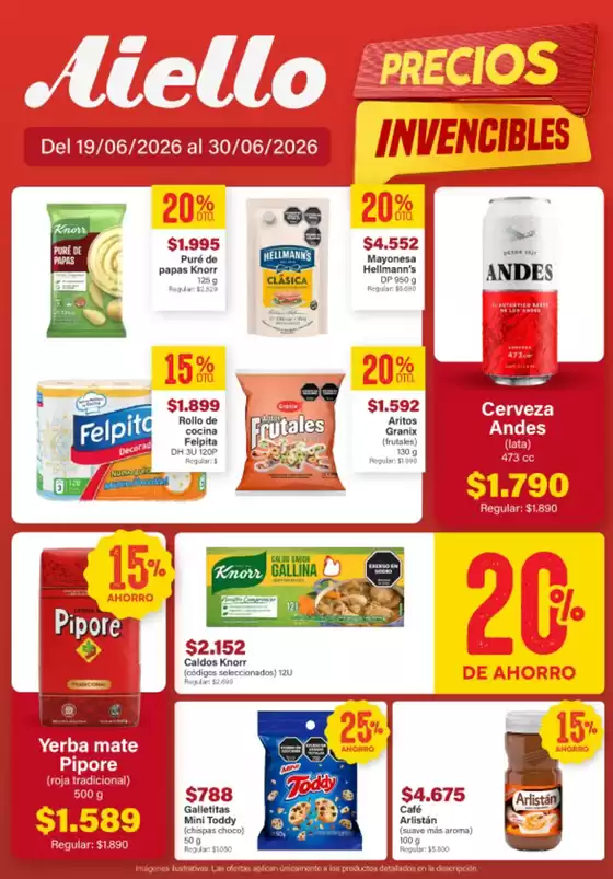 Catálogo Supermercados Aiello | Precios Invencibles | 2026-06-22T00:00:00.000Z - 2026-06-30T00:00:00.000Z