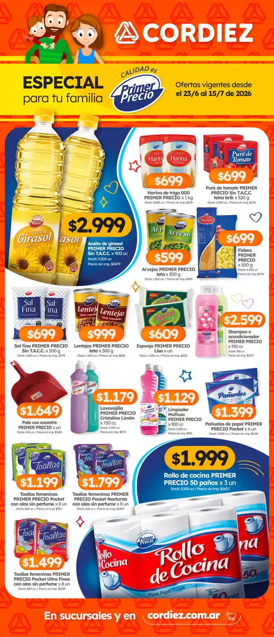 Catálogo Cordiez | Ofertas principales y descuentos | 2026-06-23T00:00:00.000Z - 2026-07-15T00:00:00.000Z