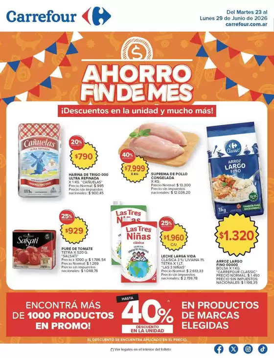 Catálogo Carrefour | Carrefour Hiper 23 Junio | 2026-06-23T00:00:00.000Z - 2026-06-30T00:00:00.000Z