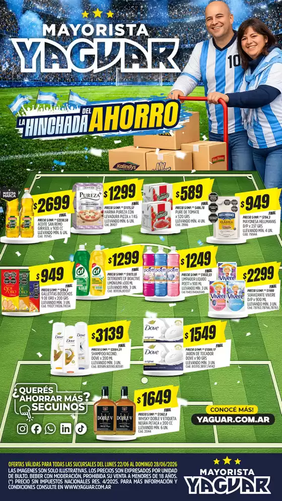 Catálogo Supermercados Yaguar | Catalogo | 2026-06-22T00:00:00.000Z - 2026-06-28T00:00:00.000Z
