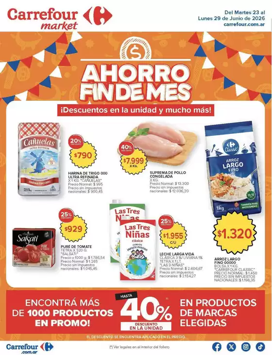 Catálogo Carrefour Market | Carrefour Market 23 Junio | 2026-06-23T00:00:00.000Z - 2026-06-30T00:00:00.000Z
