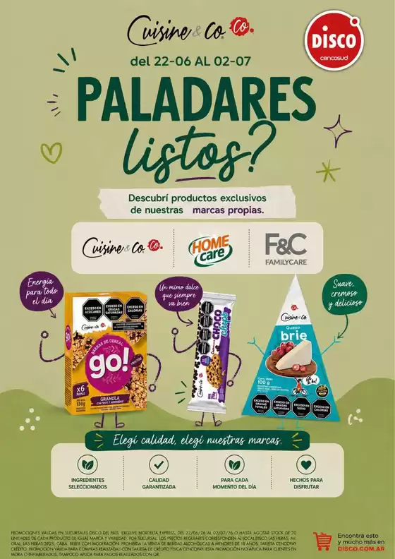 Catálogo Disco | FOLLETO ESPECIAL MARCAS PROPIAS | 2026-06-22T00:00:00.000Z - 2026-07-02T00:00:00.000Z