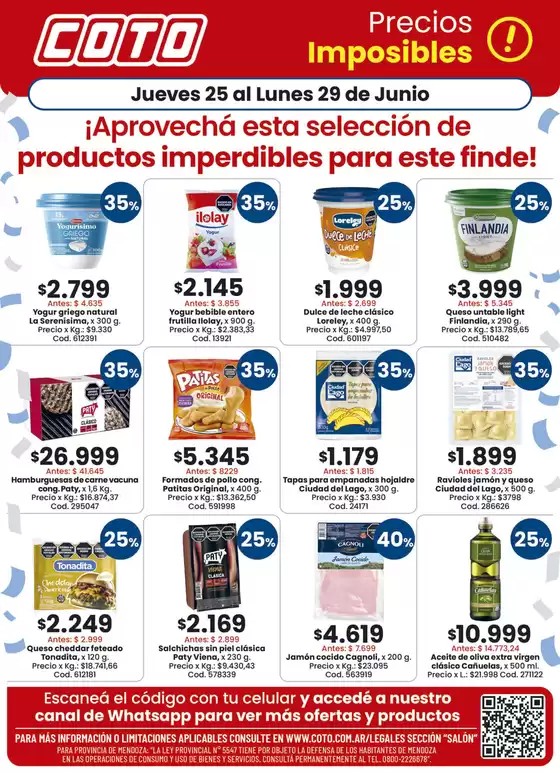 Catálogo Coto | Coto Afiche Salon Productos Motivo | 2026-06-25T00:00:00.000Z - 2026-06-29T00:00:00.000Z