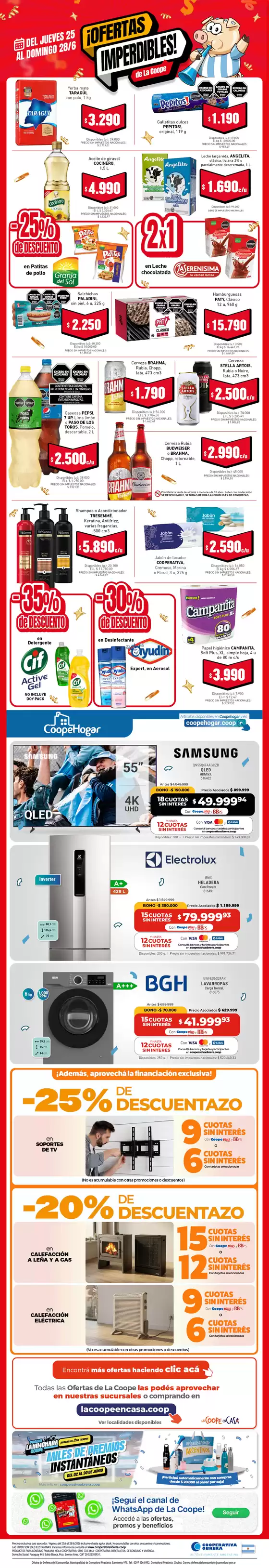 Catálogo Cooperativa Obrera | Imperdibles 25062026 | 2026-06-25T00:00:00.000Z - 2026-06-28T00:00:00.000Z