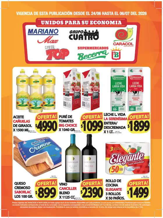Catálogo Supermercados Caracol | Afc9359f667afbbf0bae0054ca911e7c5c24bc2c | 2026-06-23T00:00:00.000Z - 2026-07-06T00:00:00.000Z