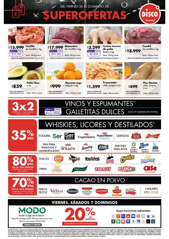 Catálogo Disco en Godoy Cruz | Ofertas | Córdoba | 2026-06-26T00:00:00.000Z - 2026-06-28T00:00:00.000Z