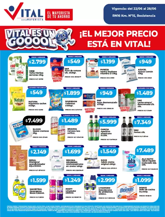 Catálogo Supermayorista Vital | Nuestras mejores gangas | 2026-06-22T00:00:00.000Z - 2026-06-28T00:00:00.000Z
