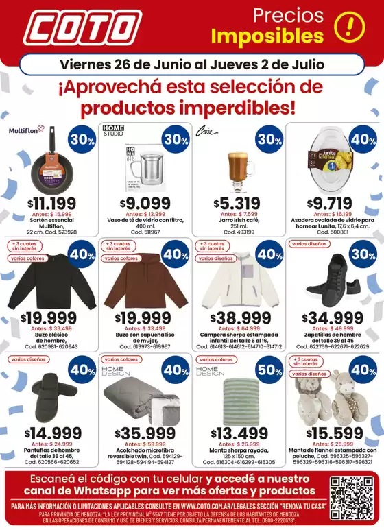 Catálogo Coto | Coto Afiche Renova Productos | 2026-06-26T00:00:00.000Z - 2026-07-02T00:00:00.000Z