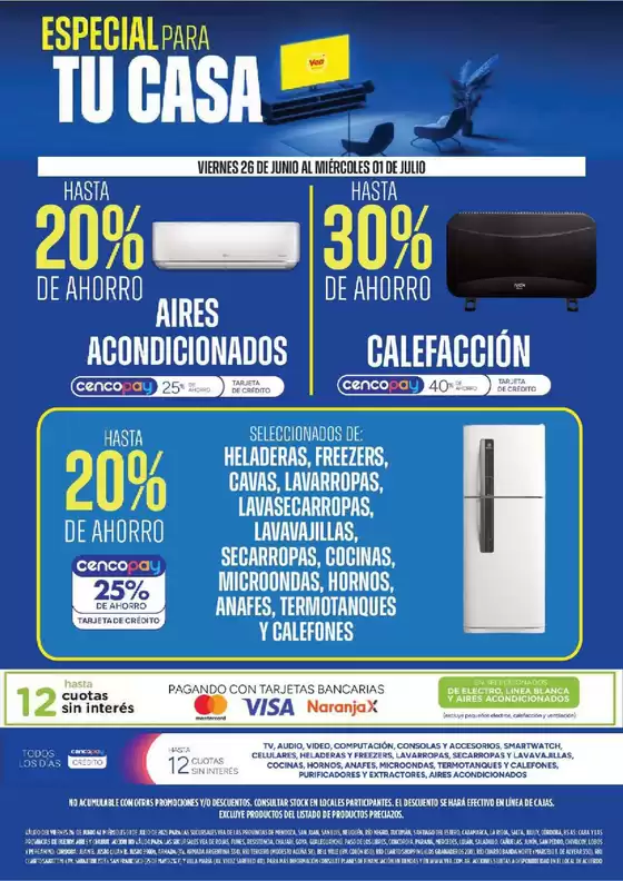 Catálogo Supermercados Vea en Mar del Plata | Especial para tu casa | 2026-06-26T00:00:00.000Z - 2026-07-01T00:00:00.000Z