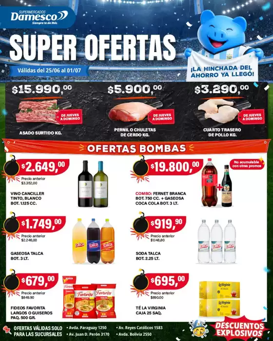 Catálogo Supermercados Damesco | Ofertas minoristas 25 al 7 01 | 2026-06-25T00:00:00.000Z - 2026-07-01T00:00:00.000Z