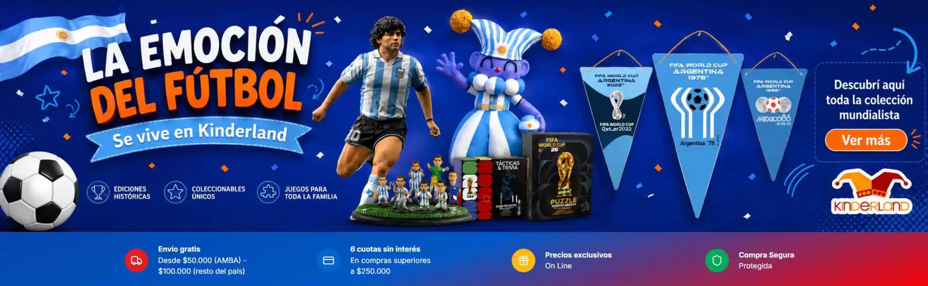 Catálogo Kinderland en Morón | La emocion del futbol! | 2026-06-26T00:00:00.000Z - 2026-07-08T00:00:00.000Z