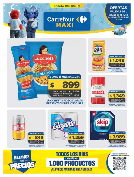 Catálogo Carrefour Maxi | OFERTAS SEMANALES | 2026-06-27T00:00:00.000Z - 2026-07-02T00:00:00.000Z