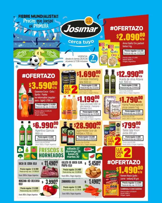 Catálogo Josimar en Esperanza | Ofertas y gangas exclusivas | 2026-06-26T00:00:00.000Z - 2026-07-02T00:00:00.000Z