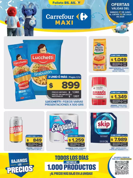 Catálogo Carrefour Maxi en Esperanza | Carrefour Maxi 27 Junio | 2026-06-27T00:00:00.000Z - 2026-07-02T00:00:00.000Z