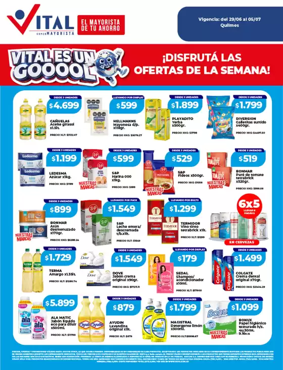 Catálogo Supermayorista Vital | Ofertas principales para todos los clientes | 2026-06-29T00:00:00.000Z - 2026-07-05T00:00:00.000Z
