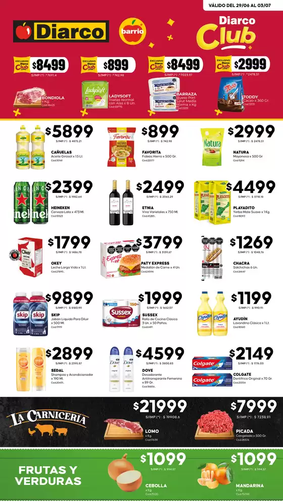 Catálogo Diarco | OFERTAS DIARCO BARRIO | 2026-06-29T00:00:00.000Z - 2026-07-03T00:00:00.000Z