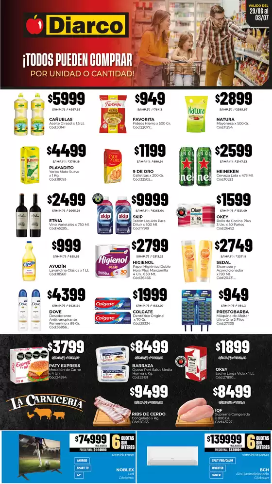 Catálogo Diarco | OFERTAS PUEBLO INTERIOR | 2026-06-29T00:00:00.000Z - 2026-07-03T00:00:00.000Z