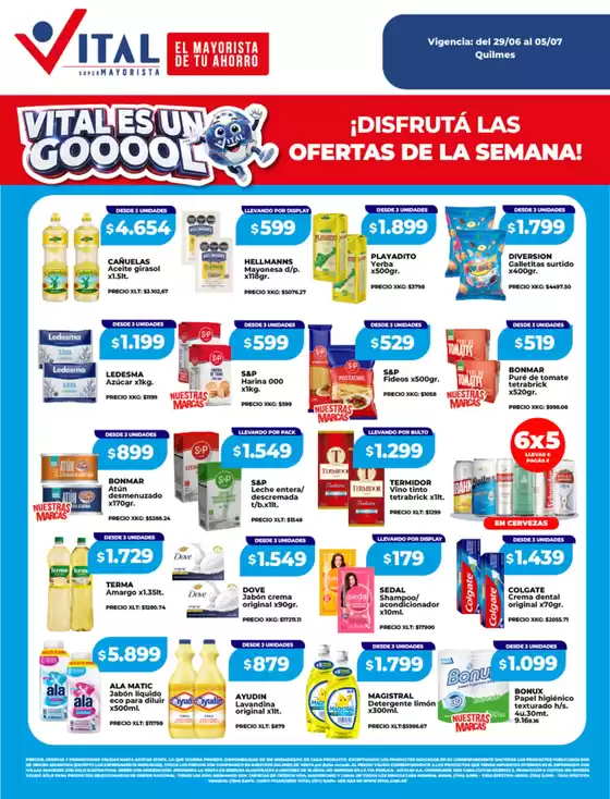 Catálogo Supermayorista Vital | Ofertas principales para todos los clientes | 2026-06-29T00:00:00.000Z - 2026-07-05T00:00:00.000Z