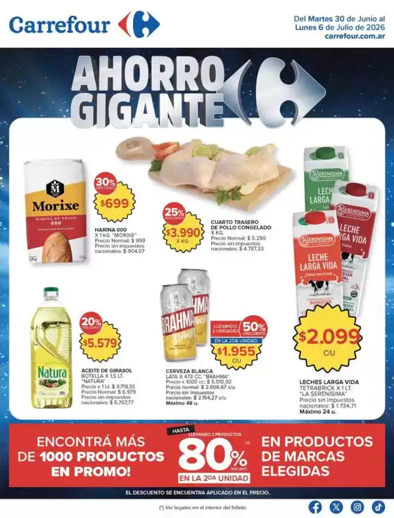 Catálogo Carrefour | Carrefour Hiper 30 Junio | 2026-06-30T00:00:00.000Z - 2026-07-07T00:00:00.000Z