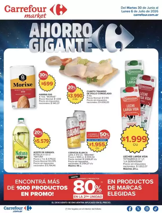 Catálogo Carrefour Market | Carrefour Market 30 Junio | 2026-06-30T00:00:00.000Z - 2026-07-07T00:00:00.000Z